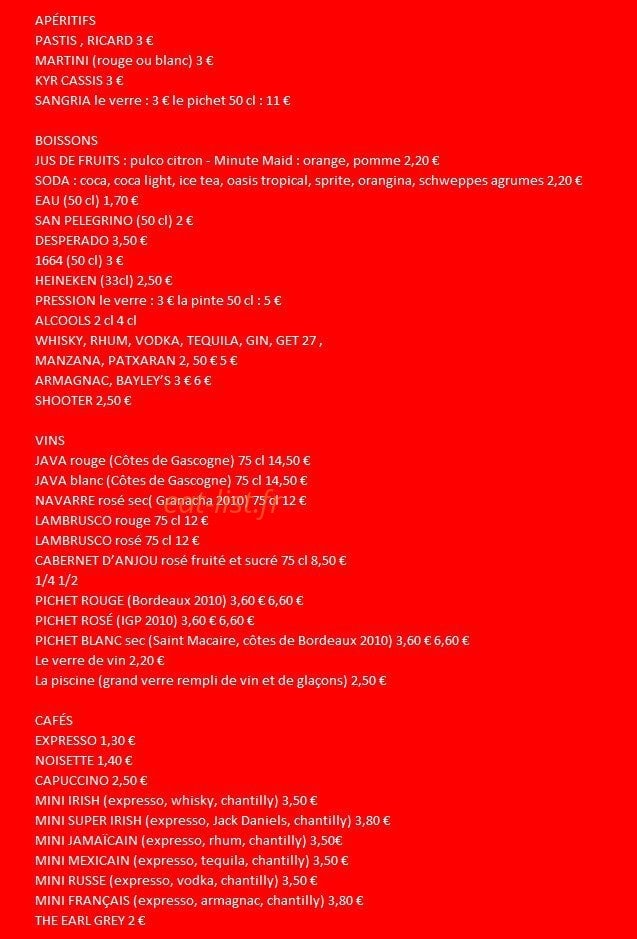 Le Glouby — carte page 5