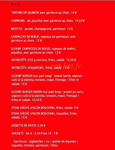 Le Glouby — carte page 3
