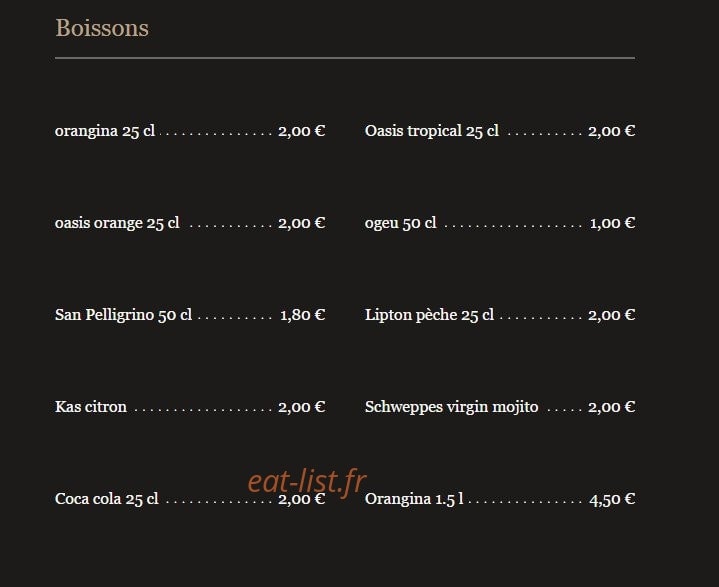 Le labo du pizzaiolo — carte page 3