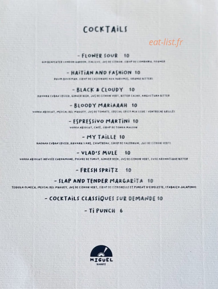 Le Miguel — carte page 4