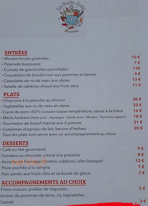 Le Petit Coin... — carte page 1