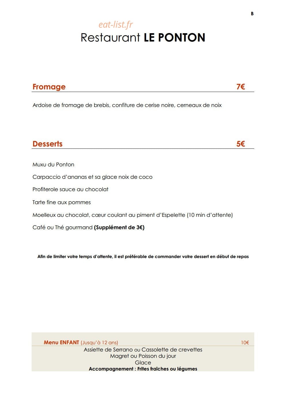 Le Ponton — carte page 2