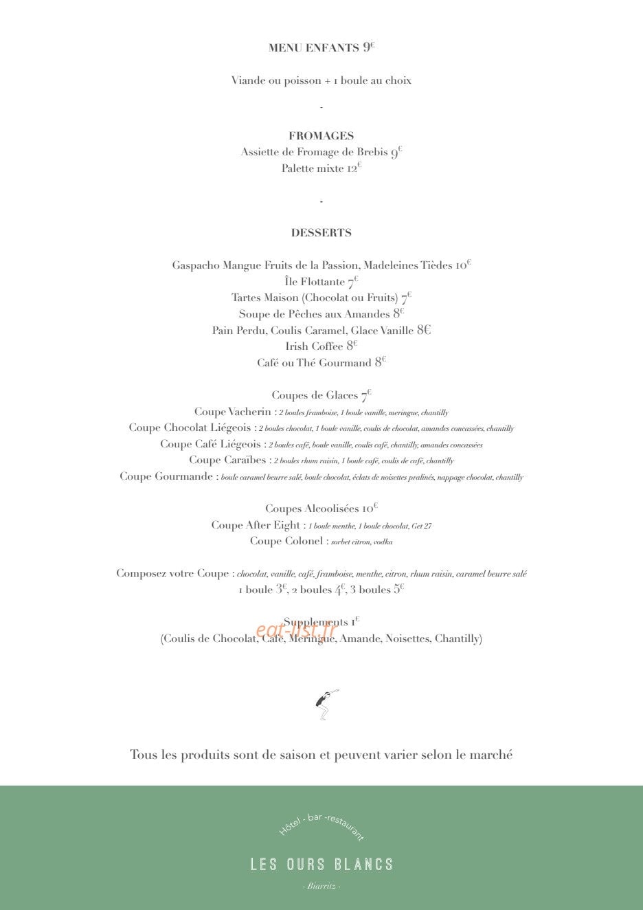Les Ours Blancs — carte page 2