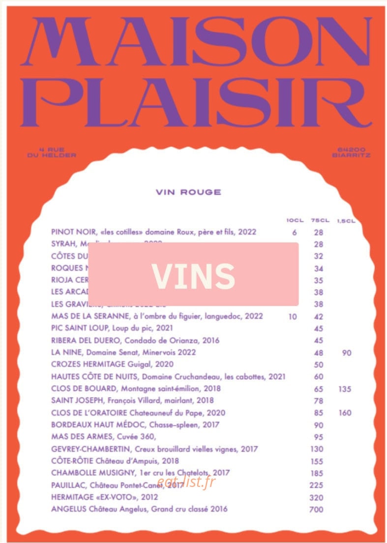 Maison plaisir — carte page 2