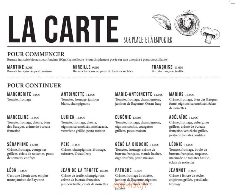 Marguerite — carte page 1