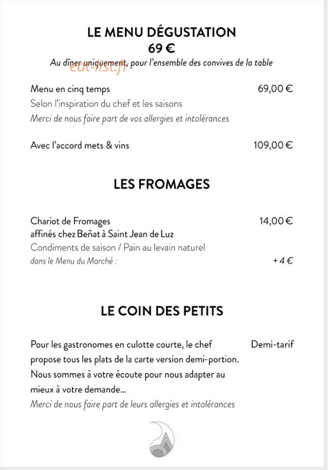 Marloe Biarritz — carte page 4