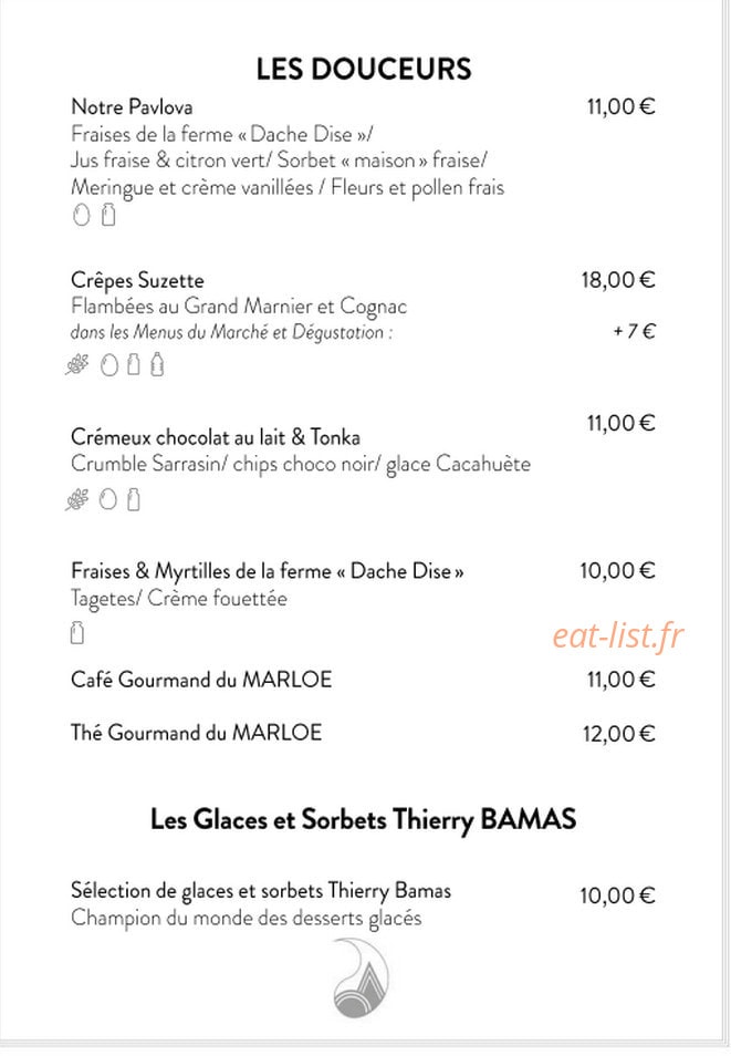 Marloe Biarritz — carte page 5