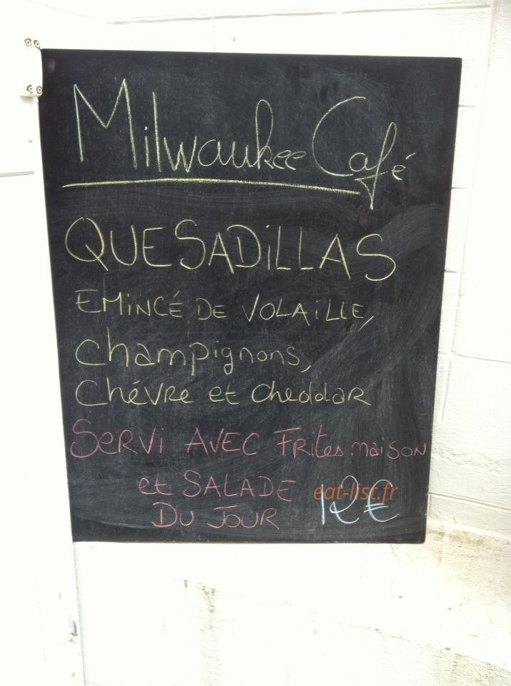 Milwaukee Café — carte page 1