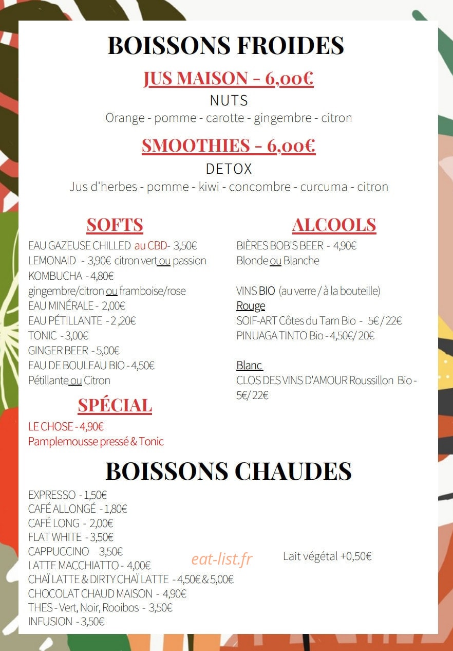 Nuts — carte page 3