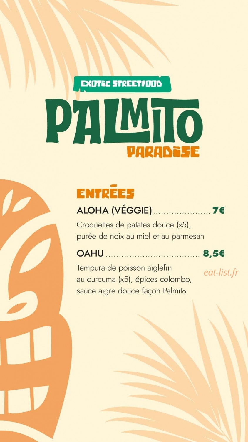 Palmito — carte page 1