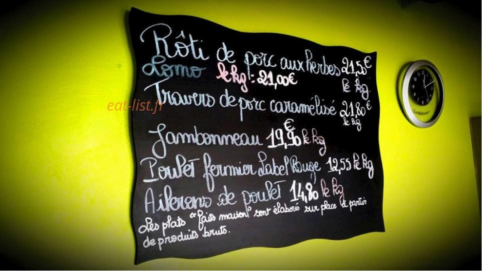Rôtisserie Bibi — carte page 1