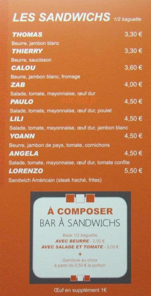 Rôtisserie La Suite — carte page 2