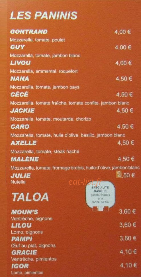 Rôtisserie La Suite — carte page 3