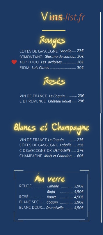 Sakae bistrot japonais — carte page 7