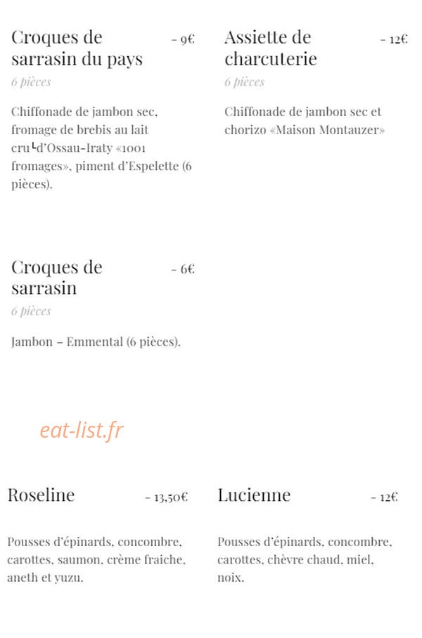 Sarrasin — carte page 3