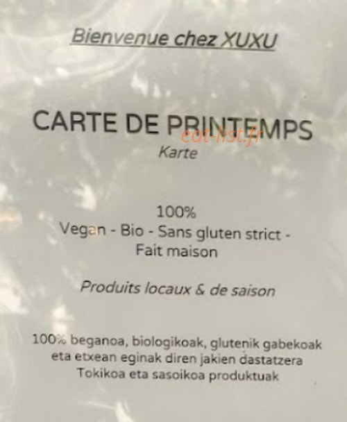 Xuxu — carte page 1
