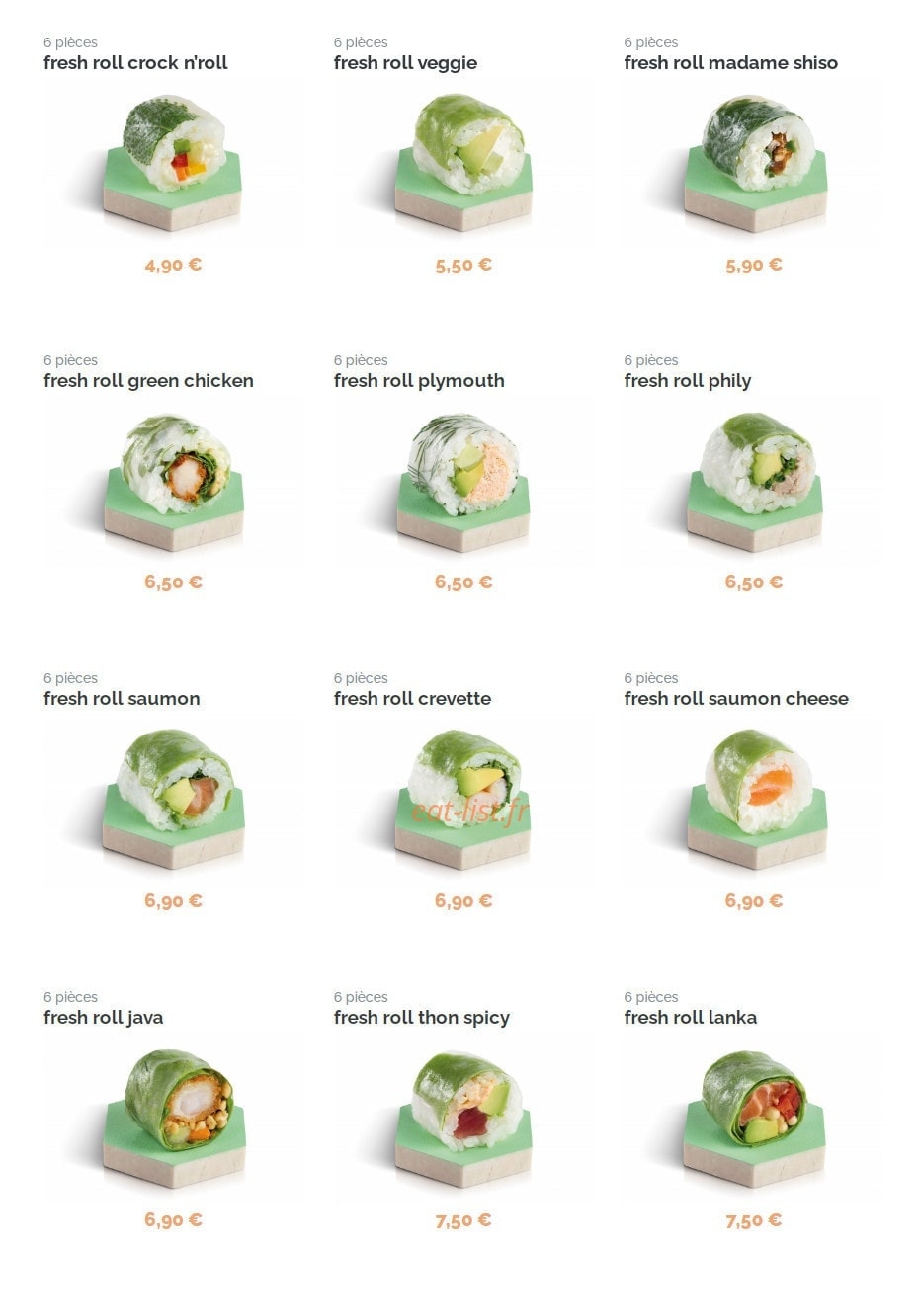 You Sushi — carte page 6