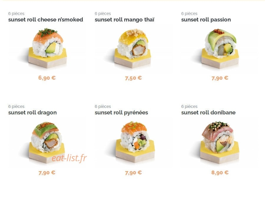 You Sushi — carte page 7