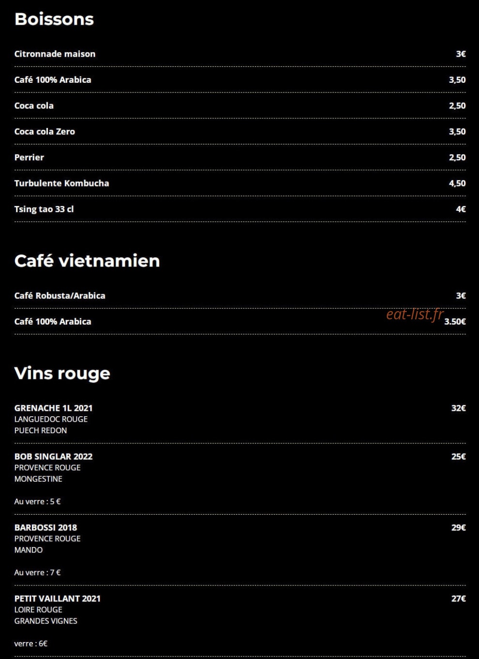 Youth — carte page 2