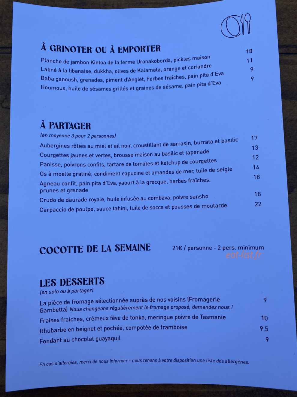 Zou — carte page 1