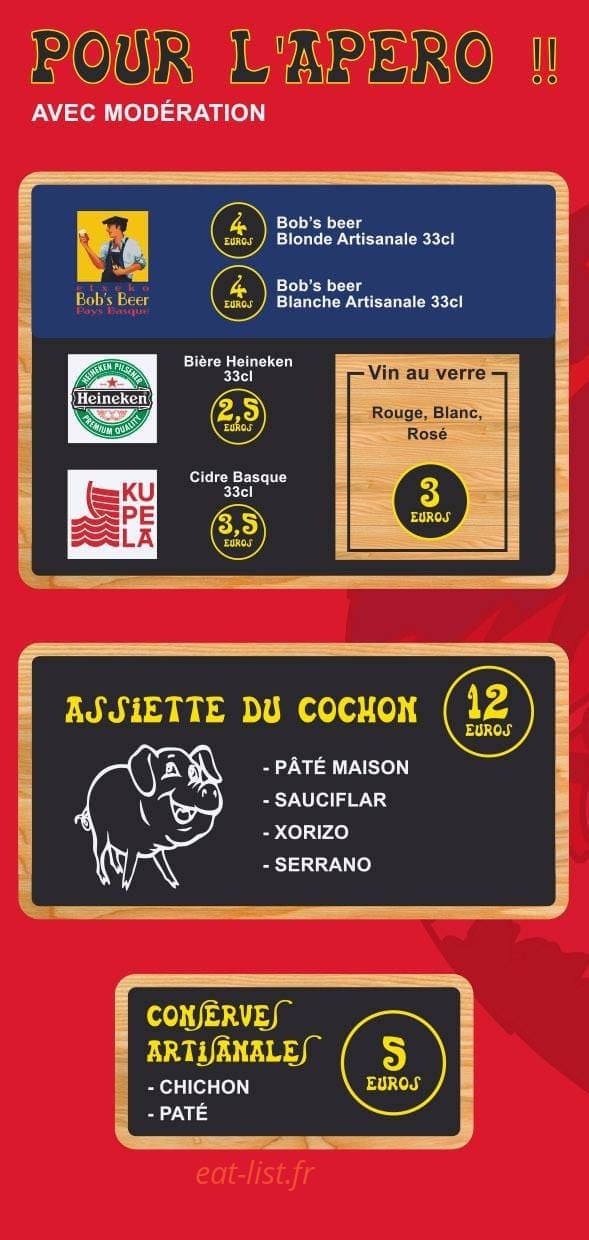 Pizz ' Unai By Punky — carte page 2