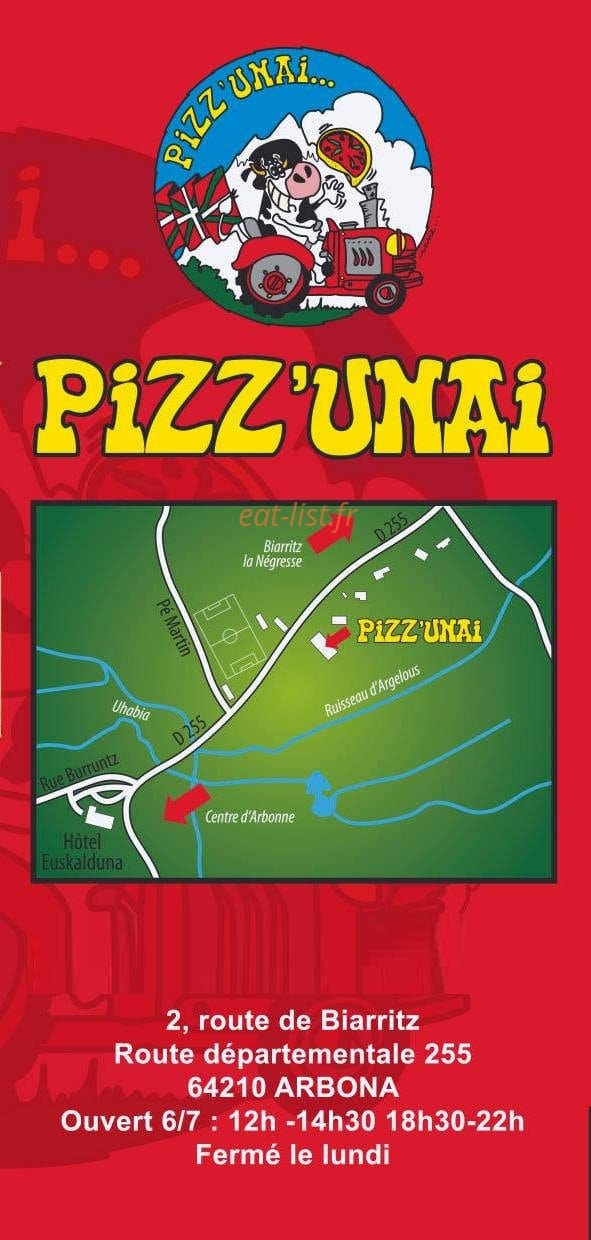 Pizz ' Unai By Punky — carte page 6