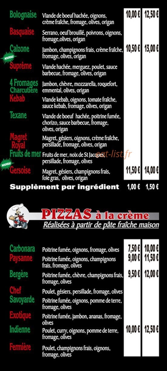 L' uhabia pizza — carte page 5