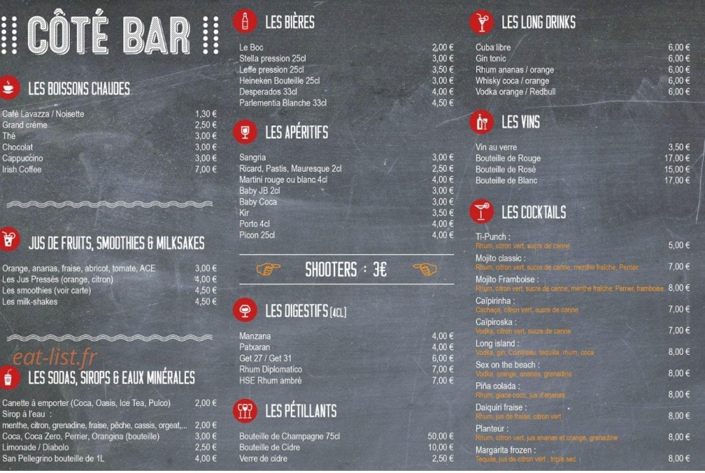 le peak — carte page 2