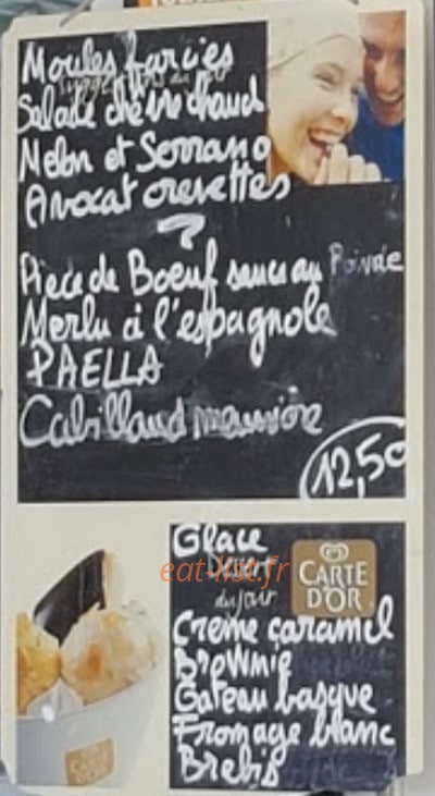 Restaurant Auguste — carte page 1