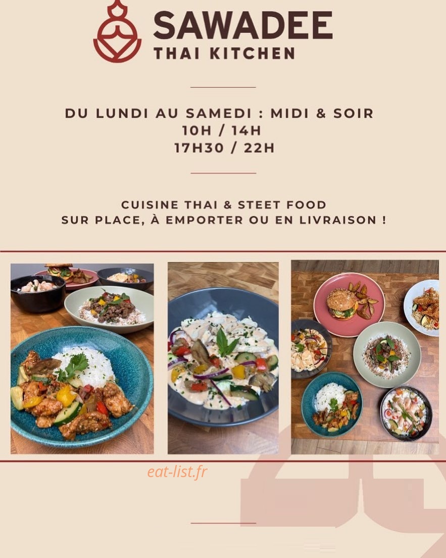 Sawadee Thaï Kitchen — carte page 1