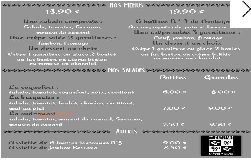 Ty Ouessant — carte page 1