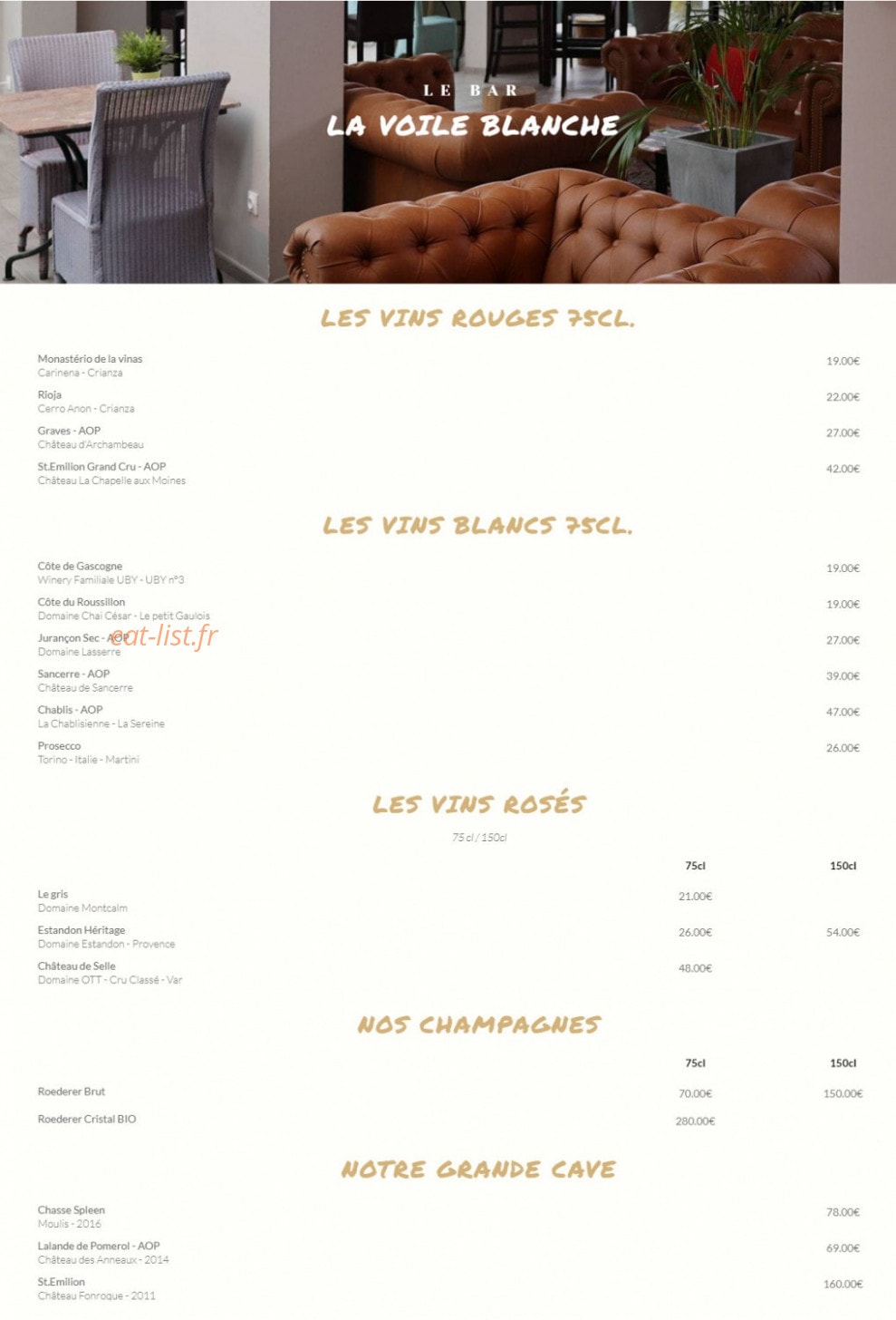 La Voile Blanche — carte page 3