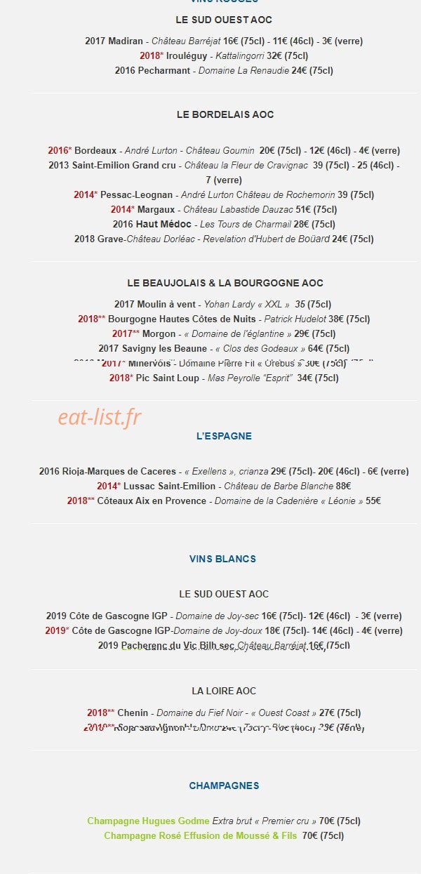 Le Madrid — carte page 4