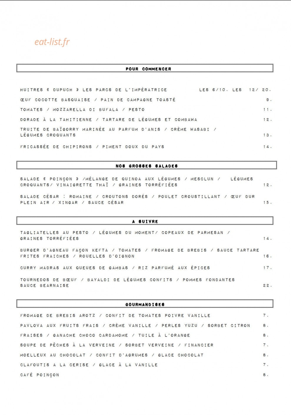 Le Poinçon — carte page 1