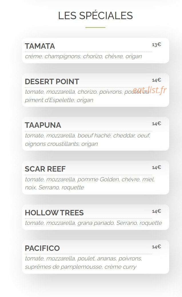 Le Spot — carte page 2