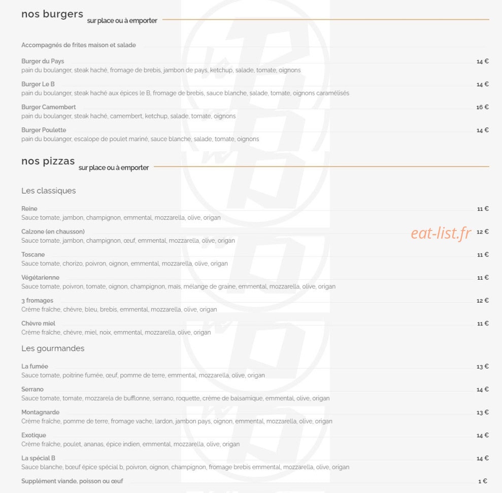 Le B — carte page 1