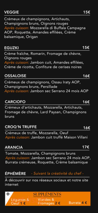Arancia pizza — carte page 3
