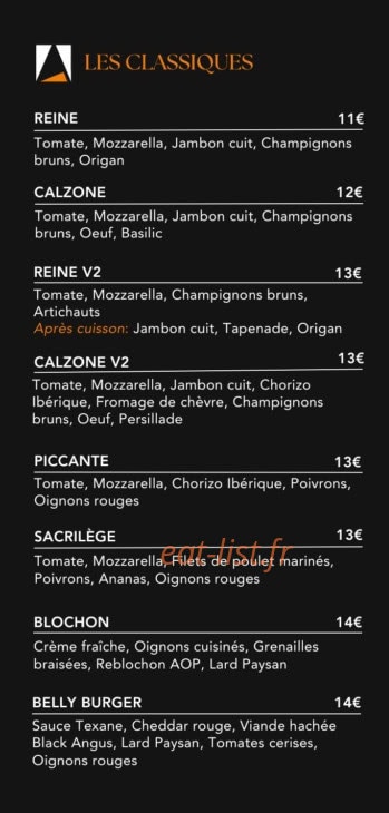 Arancia pizza — carte page 1