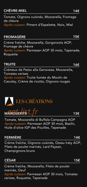 Arancia pizza — carte page 2