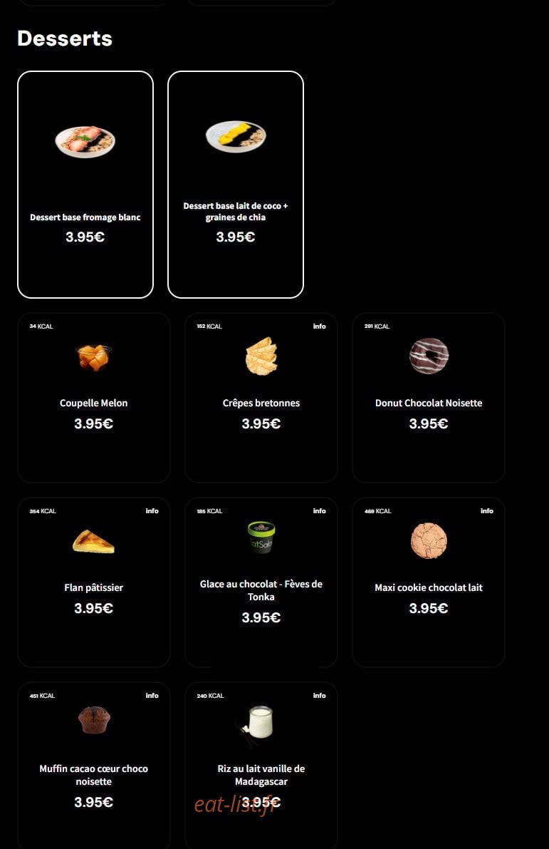 Eat Salad — carte page 6