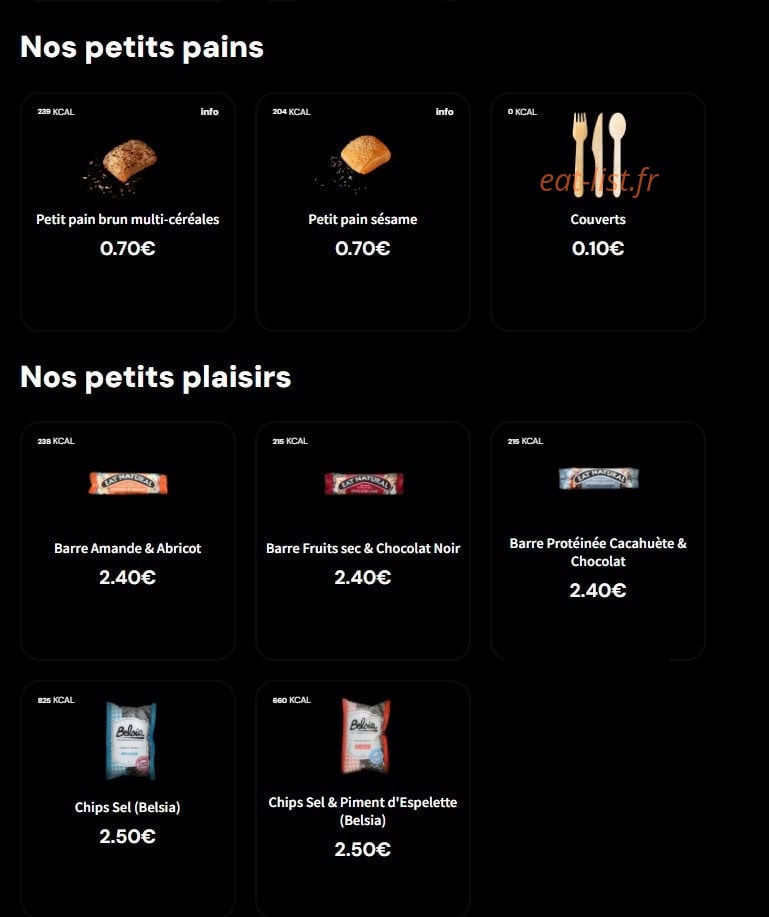 Eat Salad — carte page 7