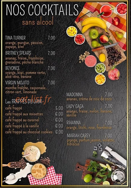 Jam pub — carte page 3