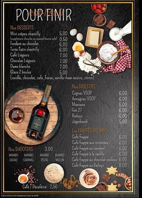 Jam pub — carte page 8