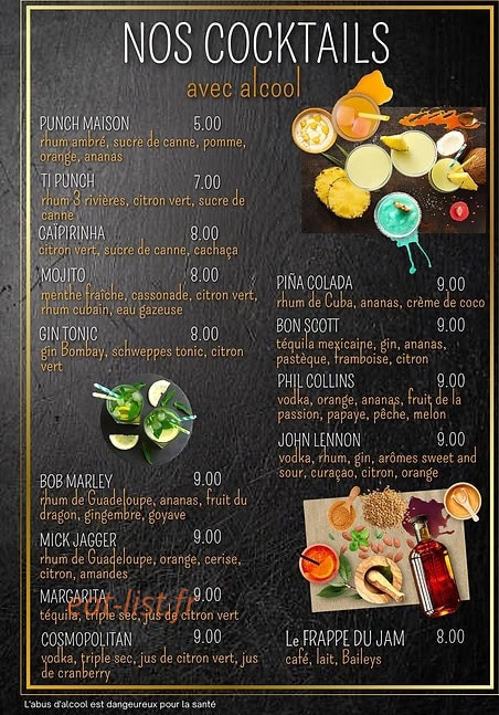 Jam pub — carte page 4