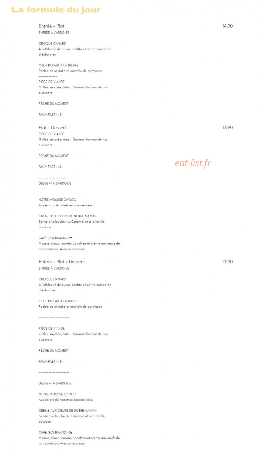 La Côte & l'Arête — carte page 5