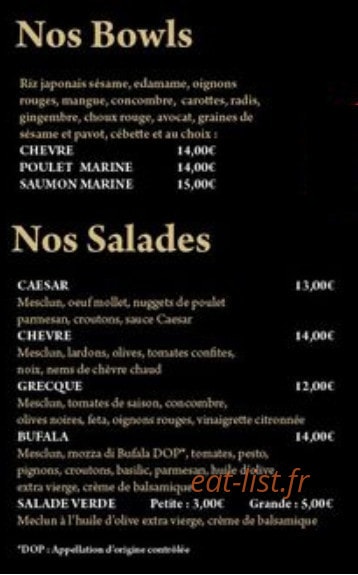 La Factory — carte page 6