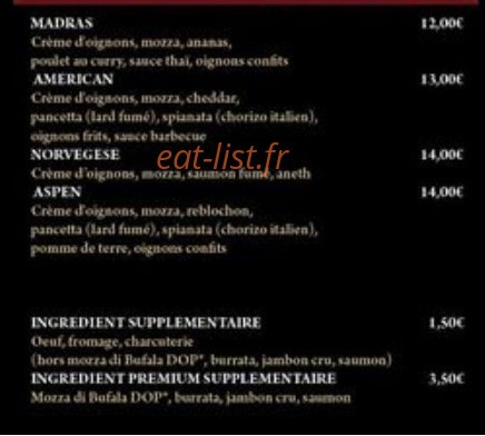 La Factory — carte page 2