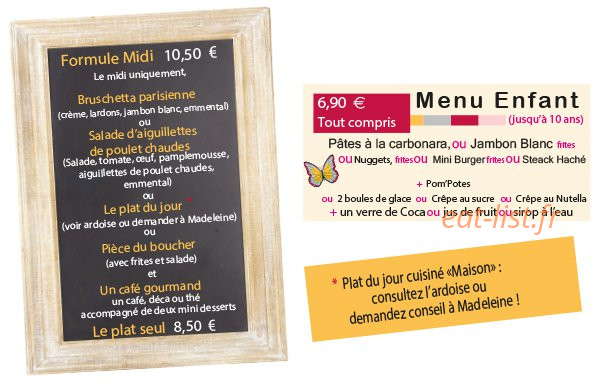 La Madeleine — carte page 2