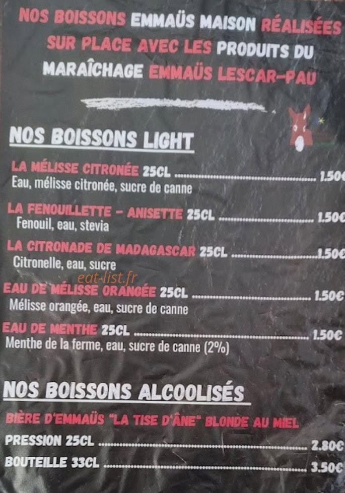 Le Bistrot du Village — carte page 4