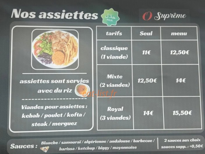O supreme — carte page 1